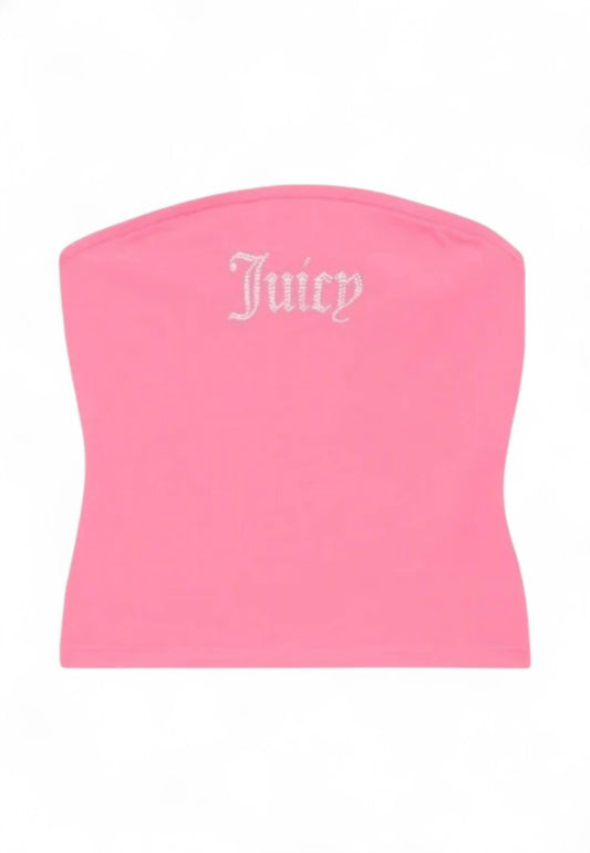 JUICY COUTURE Top Corto Donna Rosa Strass VEJH70561WJCJB3-PE25