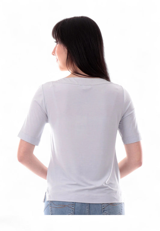 NADINE T-Shirt Raso Donna Bianco 251C1044-PE25-Bianco
