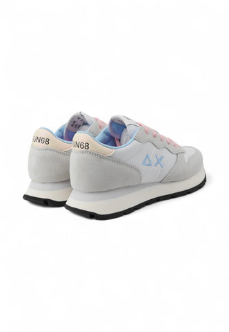 SUN68 Sneakers Donna Bianco Azzurro Rosa Z35201-PE25-01
