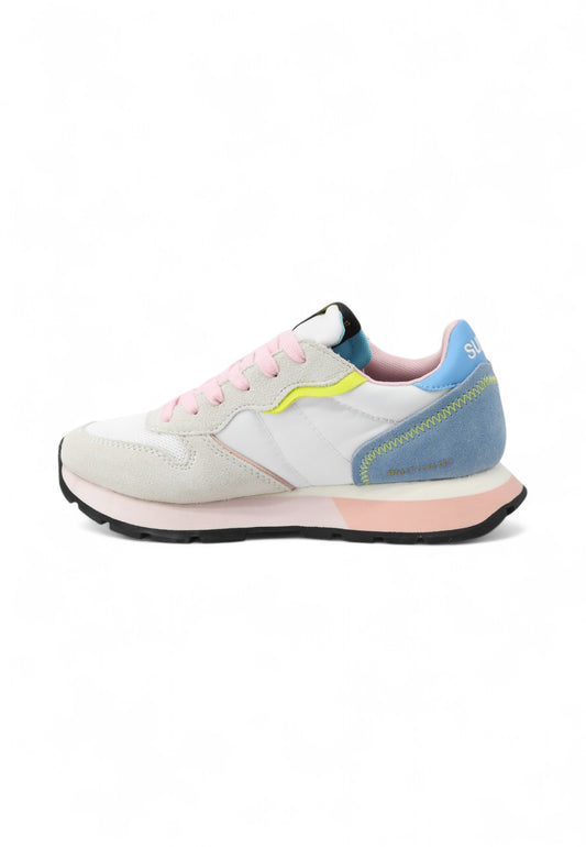 SUN68 Sneakers Donna Bianco Azzurro Rosa Z35204-PE25-01
