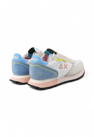 SUN68 Sneakers Donna Bianco Azzurro Rosa Z35204-PE25-01