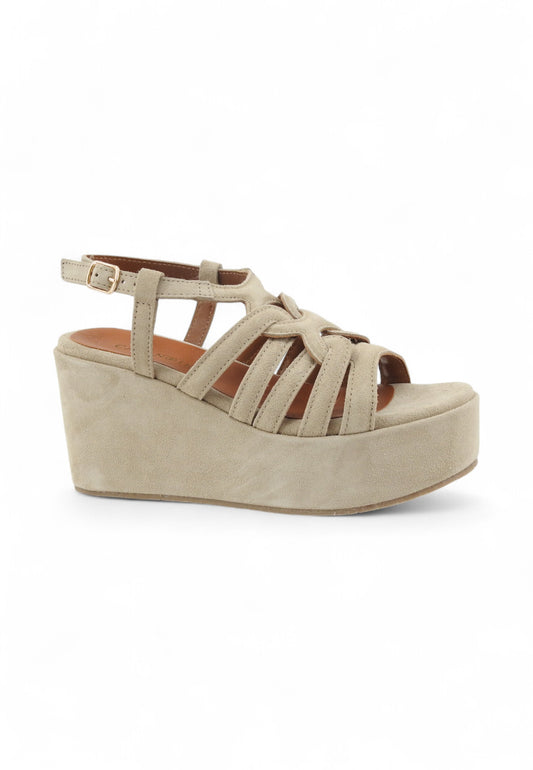 CAFENOIR Sandali Zeppa Donna Beige C1HM6063-PE25-M006