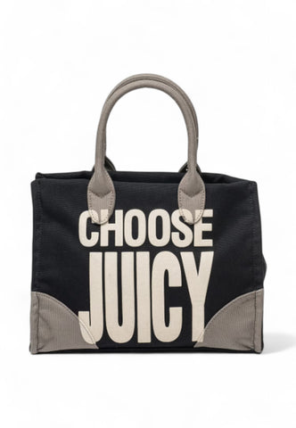 JUICY COUTURE Borsa a mano Donna Nero Bianco BEJIR8830WCOBL1-PE25