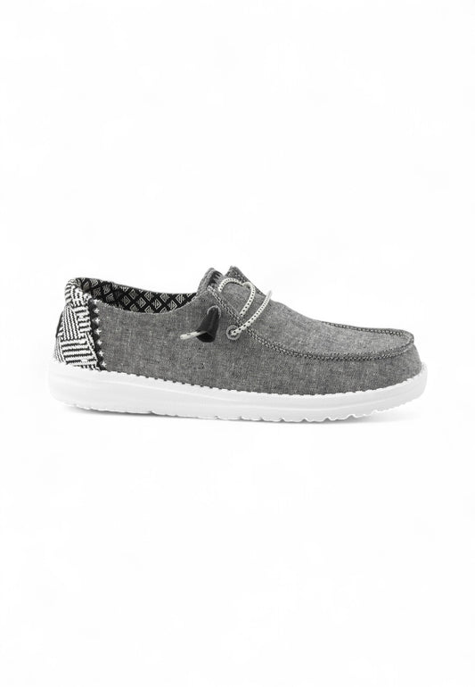 HEY DUDE Stringate Sportive Donna Grigio Bianco HD.40059-PE25-09U