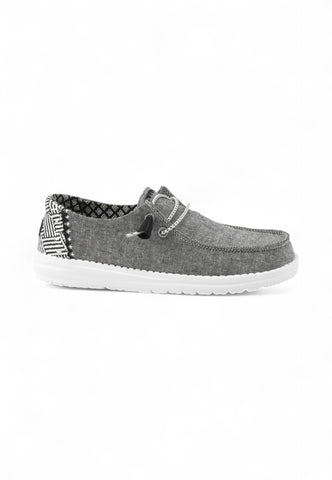 HEY DUDE Stringate Sportive Donna Grigio Bianco HD.40059-PE25-09U