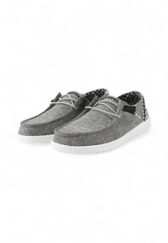 HEY DUDE Stringate Sportive Donna Grigio Bianco HD.40059-PE25-09U