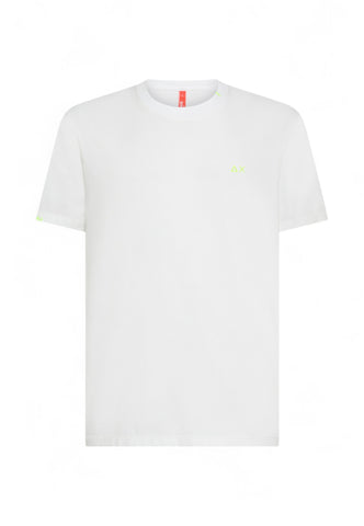 SUN68 T-Shirt Uomo Bianco T35145-PE25-31