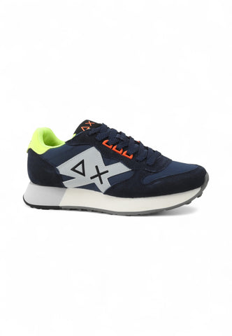 SUN68 Sneakers Uomo Blu Grigio Giallo Z35113-PE25-07