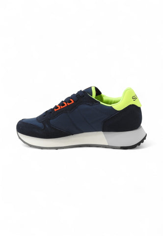 SUN68 Sneakers Uomo Blu Grigio Giallo Z35113-PE25-07