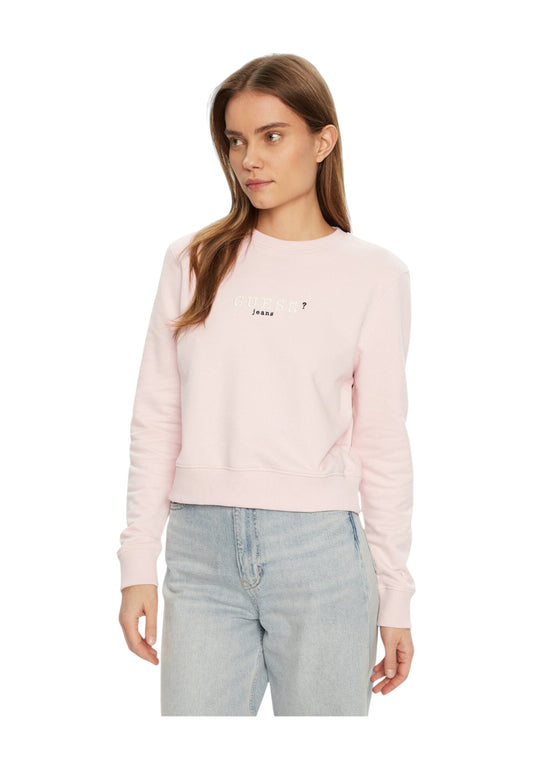GUESS Felpa Donna Rosa Bianco W5RQ28K68I4-PE25-A61U
