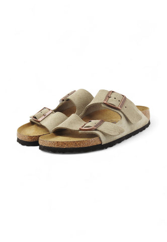 BIRKENSTOCK Arizona Suede Ciabatte Donna Beige 951303-PE25