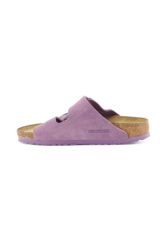 BIRKENSTOCK Arizona Suede Ciabatte Donna Lilla 1030636-PE25