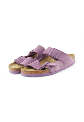BIRKENSTOCK Arizona Suede Ciabatte Donna Lilla 1030636-PE25