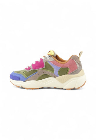 COLMAR Sneakers Donna Verde Blu Rosa 125-AI26