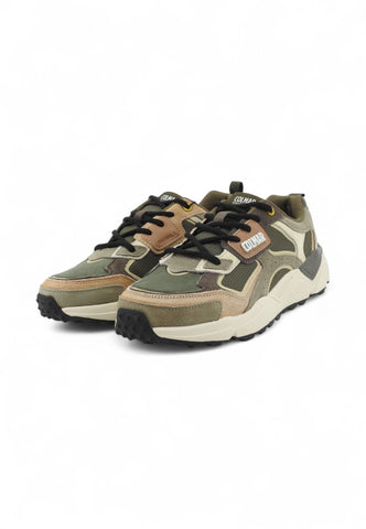 COLMAR Sneakers Uomo Verde Grigio Beige 067-AI26