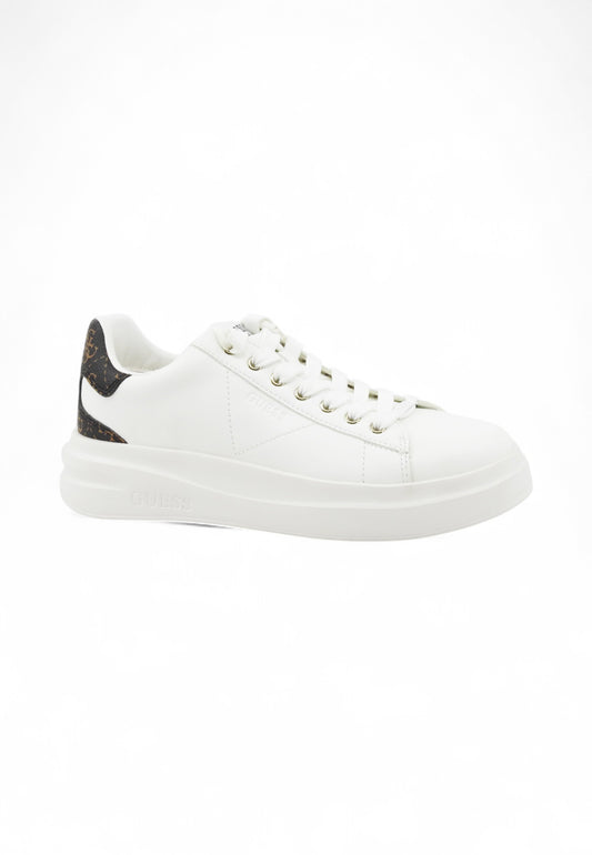 GUESS Sneakers Donna Bianco Marrone FLJELBFAL12-AI26-WHBRO