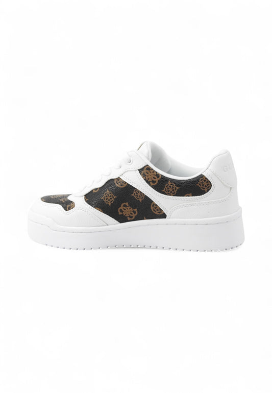 GUESS Sneakers Donna Bianco Marrone FLPMI2FAL12-AI26-WHIBR