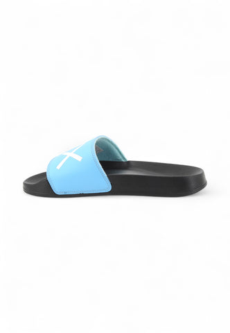 SUN68 Ciabatte Uomo Nero Azzurro X35101-PE25-1113