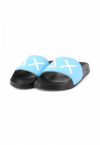 SUN68 Ciabatte Uomo Nero Azzurro X35101-PE25-1113