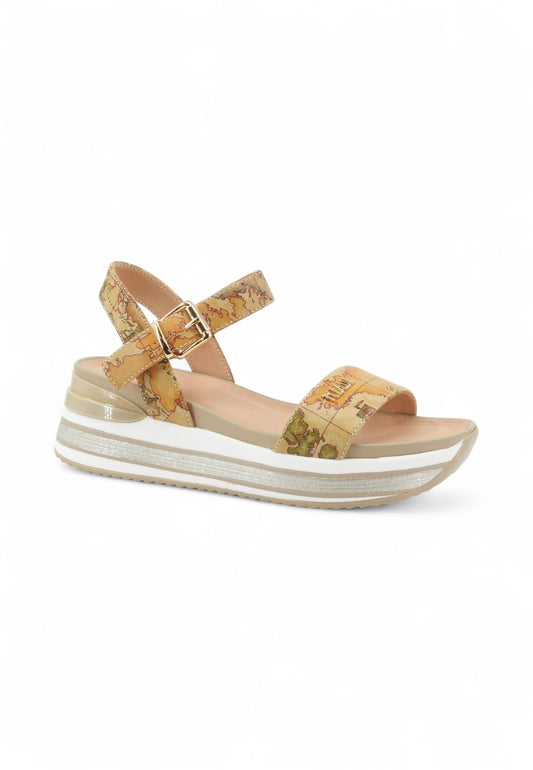 ALVIERO MARTINI Sandali Donna Beige Bianco Glitter 11099820-PE25-0010