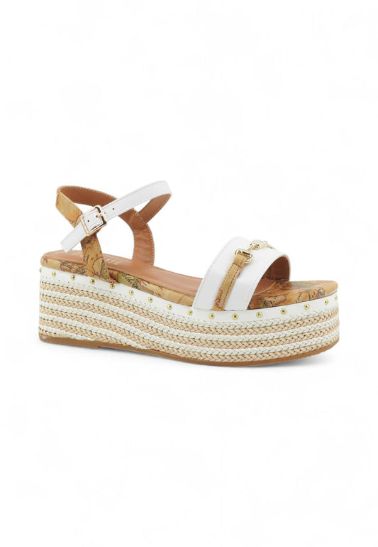 ALVIERO MARTINI Sandali Zeppa Donna Bianco Beige 1114662A-PE25-0900