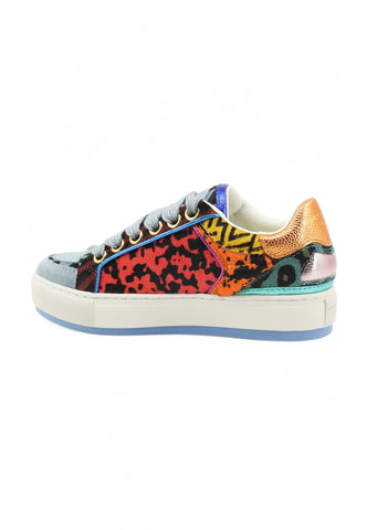 KURT GEIGER Sneakers Donna Azzurro Arancione Multicolor 0493385189-AI26