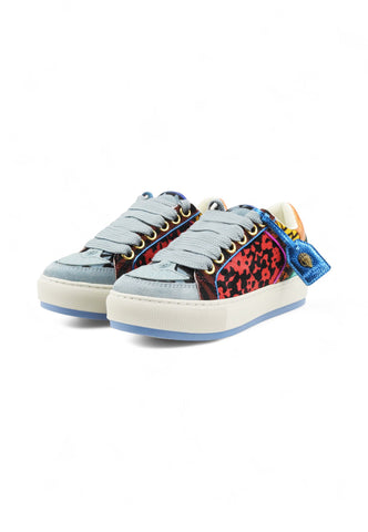 KURT GEIGER Sneakers Donna Azzurro Arancione Multicolor 0493385189-AI26