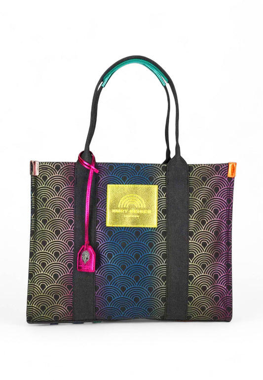 KURT GEIGER Borsa Shopper Donna Nero Viola Multicolor 9544109609-AI26