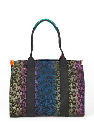 KURT GEIGER Borsa Shopper Donna Nero Viola Multicolor 9544109609-AI26