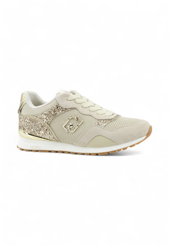LIU JO Sneakers Donna Beige Oro Glitter BF5015TX493S3815-AI26