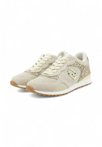 LIU JO Sneakers Donna Beige Oro Glitter BF5015TX493S3815-AI26