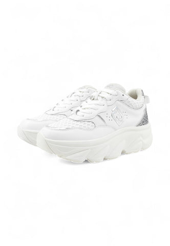 LIU JO Sneakers Donna Bianco Argento Glitter BF5061PX78304370-AI26