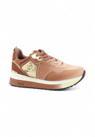 LIU JO Sneakers Donna Marrone Oro Strass BF5009TX001S3917-AI26