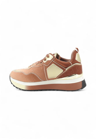 LIU JO Sneakers Donna Marrone Oro Strass BF5009TX001S3917-AI26