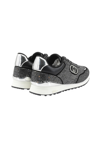 LIU JO Sneakers Donna Nero Argento Strass BF5013TX36501039-AI26