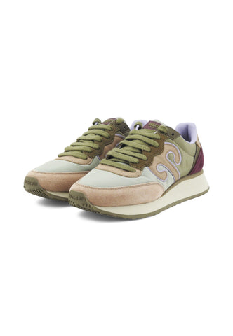 WUSHU Sneakers Donna Verde Viola Beige 100003-000609-AI26
