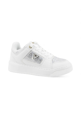 GUESS Sneakers Donna Bianco Strass FLTDL2LEA12-AI26-WHITE