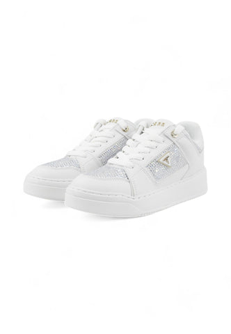 GUESS Sneakers Donna Bianco Strass FLTDL2LEA12-AI26-WHITE