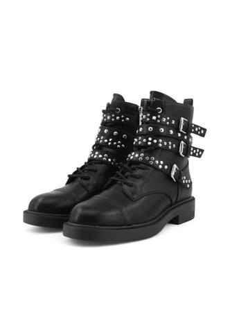 GUESS Stivaletti Donna Nero Borchie FLTFYNELE10-AI26-BLACK