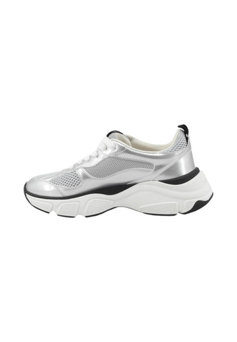 LOVE MOSCHINO Sneakers Donna Argento Nero Bianco JA15246G1NIQE90A-AI26