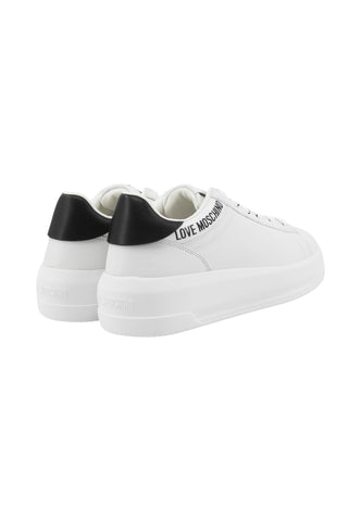 LOVE MOSCHINO Sneakers Donna Bianco Nero JA15525G1NIA110A-AI26