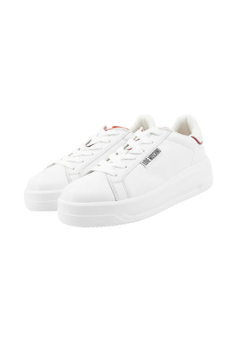 LOVE MOSCHINO Sneakers Donna Bianco Rosso JA15195G1NIA310B-AI26