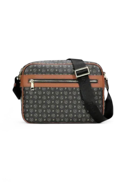 POLLINI Borsa Tracolla Donna Nero Marrone TE8402PP02Q1100D-AI26