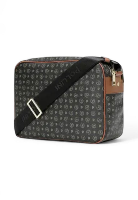 POLLINI Borsa Tracolla Donna Nero Marrone TE8402PP02Q1100D-AI26