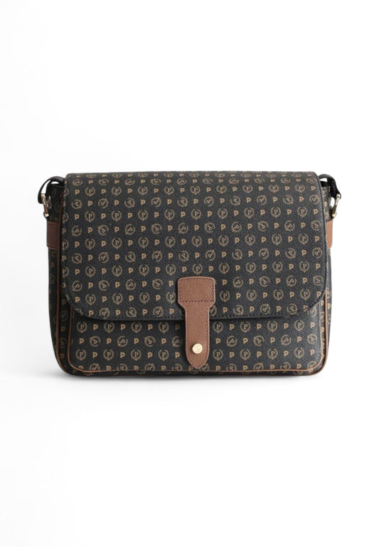 POLLINI Borsa Tracolla Donna Nero Marrone TE8449PP0AQ1100D-AI26