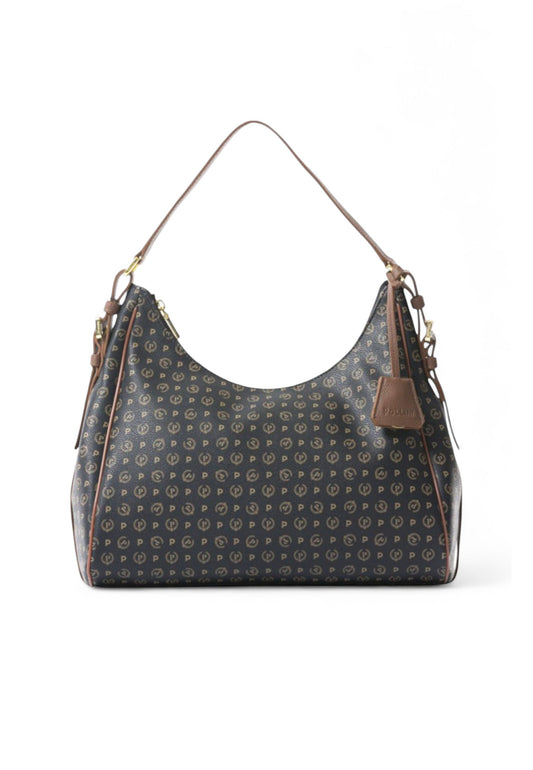 POLLINI Borsa Shopper Donna Nero Marrone TE8532PP0LQ1100D-AI26
