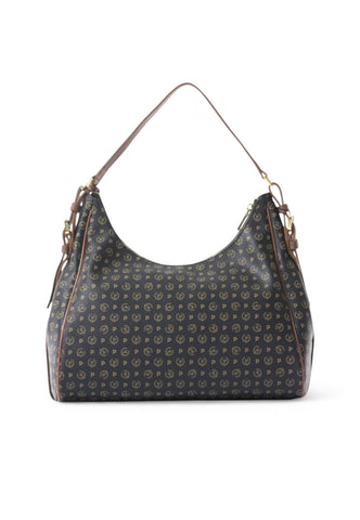 POLLINI Borsa Shopper Donna Nero Marrone TE8532PP0LQ1100D-AI26