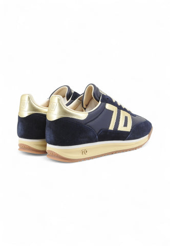 BACK 70 Sneakers Donna Blu Oro 108009-000041-AI26