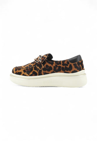 CAFE NOIR Mocassini Donna Nero Animalier C1DS1011-AI26-S006