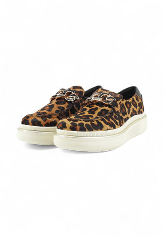 CAFE NOIR Mocassini Donna Nero Animalier C1DS1011-AI26-S006